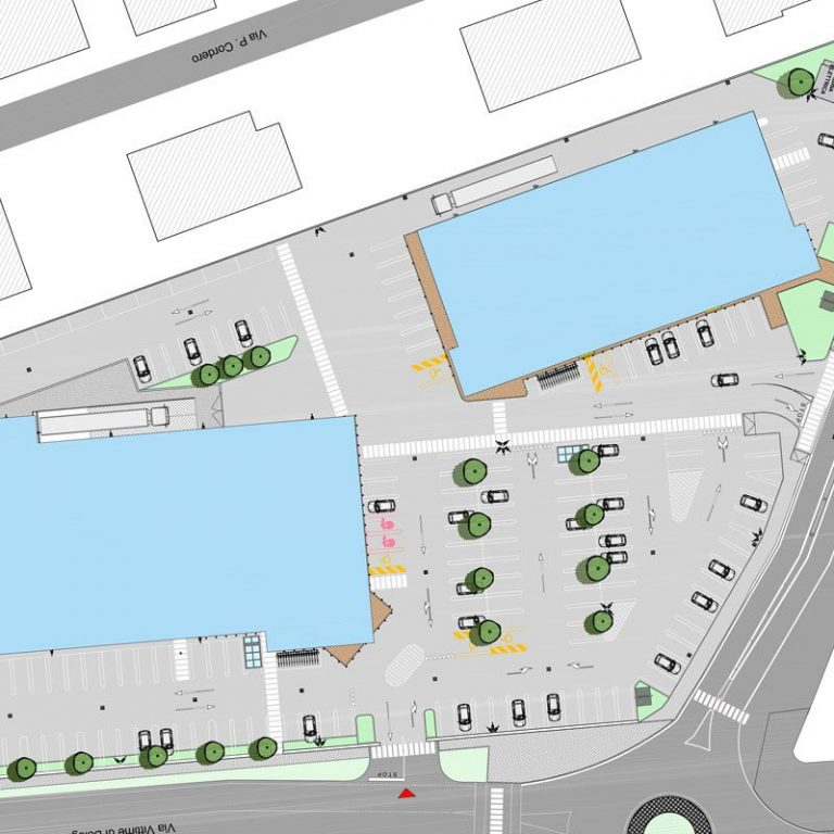 Flecchia Parco Commerciale Leinì planimetria